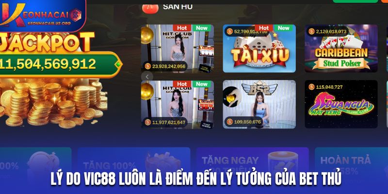 Lý do Vic88 luôn là điểm đến lý tưởng của bet thủ