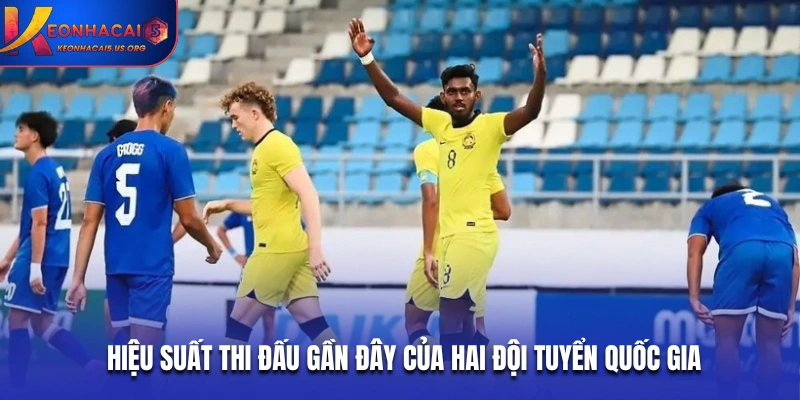 Hiệu suất thi đấu gần đây của hai đội tuyển quốc gia
